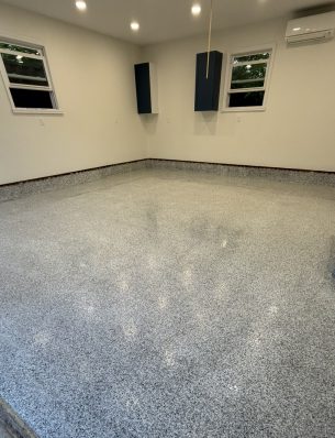 2-car garage before and after