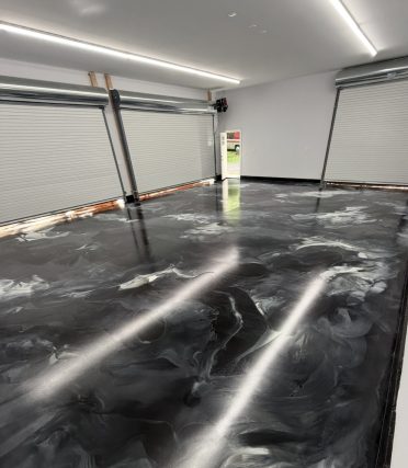 5-car garage before and after