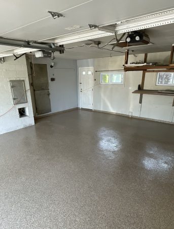 2-car garage before and after