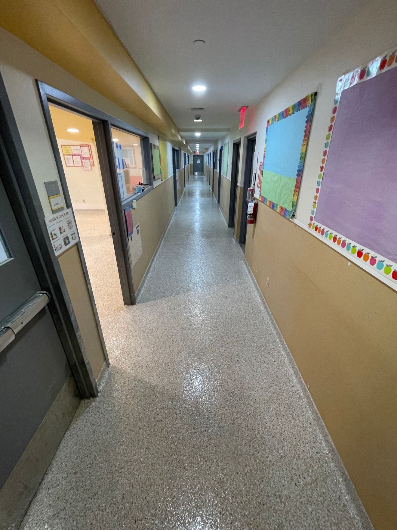 Flake system floor in Brooklyn, NY